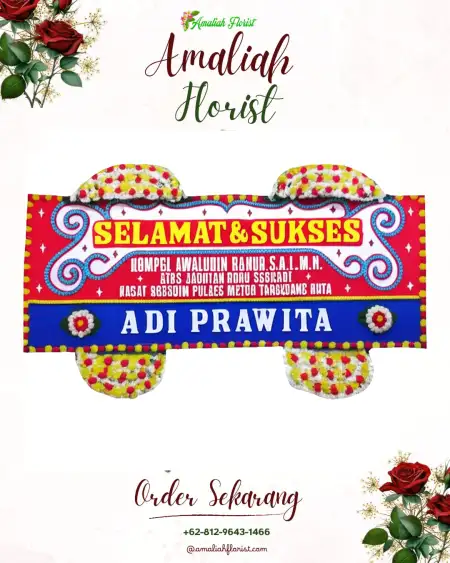 Papan Bunga Ucapan Selamat Tlogoayu